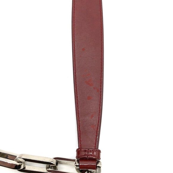 CHRISTIAN DIOR Red Leather Shoulder Bag - Picture 12 of 14